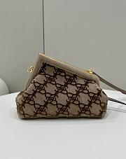 Fendi First Small Bag Velvet FF Logo 26x9.5x18cm - 5