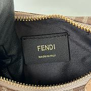 Fendi Fendigraphy Mini Beige FF Fabric Bag 20x13x7.5cm - 5