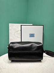 Prada Nappa Leather Shoulder Bag Black 24x11x11cm - 4