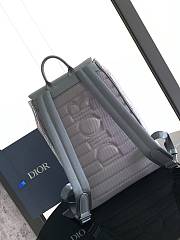 Dior Saddle Backpack With Flap Deep Gray 41x26.5x14.5cm - 2