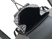 Dior Saddle Backpack With Flap Beige Black 41x26.5x14.5cm - 2