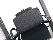 Dior Saddle Backpack With Flap Black 41x26.5x14.5cm - 5