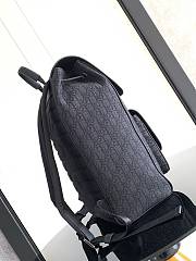 Dior Saddle Backpack With Flap Black 41x26.5x14.5cm - 4