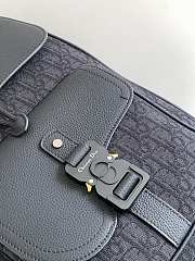 Dior Saddle Backpack With Flap Black 41x26.5x14.5cm - 2