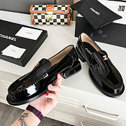 Chanel CC Patent Leather Loafers Black - 4