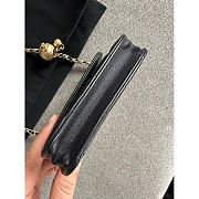 Chanel Wallet Chain Black Lambskin 12.5cm - 3