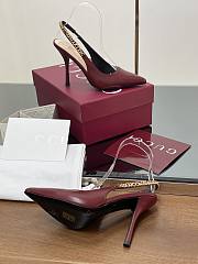 Gucci Signoria Slingback Pump Red Leather Heel 10.5cm - 2
