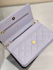 Chanel Wallet On Chain Woc Light Purple Caviar Gold 19cm - 5