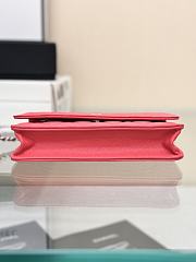 Chanel Wallet On Chain Woc Neon Pink Caviar Silver 19cm - 3