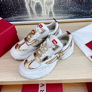 Roger Vivier Viv' On The Run Sneakers Leather Fabric - 2