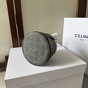 Celine Nina Minaudiere Lambskin Triomphe Canvas 13x9x13cm - 3