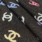 Chanel Multicolor Black Scarf 187x69cm - 4