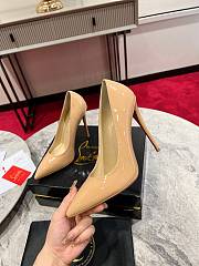 Christian Louboutin Kate Pumps Patent Beige 100mm  - 1
