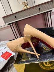 Christian Louboutin Kate Pumps Patent Beige 100mm  - 2