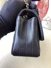 Chanel Flap Bag Black Chevron Lambskin Gold 20cm - 4