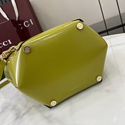 Gucci Mini Bamboo Top Handle Tote Bag Green 16x14x11.5cm - 6