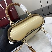 Gucci Mini Bamboo Top Handle Tote Bag Beige 16x14x11.5cm - 2