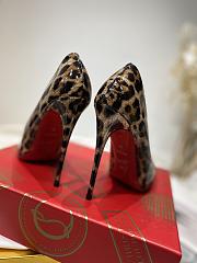Christian Louboutin Kate Patent Beige Leopard Pump 10cm - 3