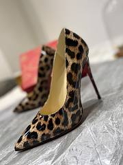 Christian Louboutin Kate Patent Beige Leopard Pump 10cm - 4