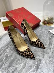 Christian Louboutin Kate Patent Beige Leopard Pump 10cm - 5