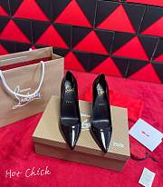Christian Louboutin Hot Chick Black Patent Pump 10cm - 4