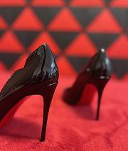 Christian Louboutin Hot Chick Black Patent Pump 10cm - 2