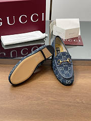 Gucci Horsebit Blue Denim Loafer - 4