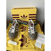 Adidas x Gucci Gazelle Beige GG Sneaker - 4