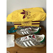 Adidas x Gucci Gazelle Beige GG Sneaker - 3
