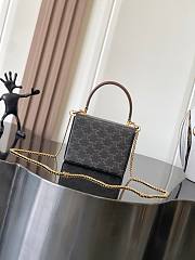 Celine Small Box Blandine Triomphe Canvas 16x12x4cm - 6