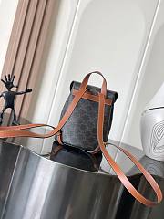 Celine Backpack Bonnie Triomphe Canvas 25x18x13cm - 6