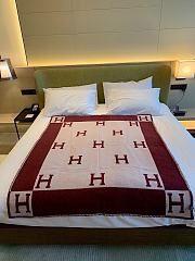 Hermes Avalon III Throw Wool Blanket Red 140x170cm - 5