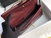 Chanel Flap Bag Red Wine Gold Patent 25cm - 5