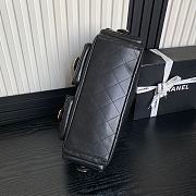 Chanel 25C Hobo Bag Black Lambskin 27x35x18cm - 4