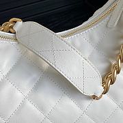 Chanel 25C Hobo Bag White Lambskin 27x35x18cm - 2