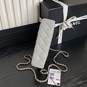 Chanel Vanity Case Grey Caviar 17x19.5x5cm - 4