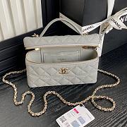 Chanel Vanity Case Grey Caviar 17x19.5x5cm - 2
