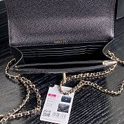 Chanel Top Handle Flap Bag Black Caviar Gold 18x14x3cm - 3