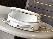 Chanel 25C Bag White Caviar Gold 18.5x13x7cm - 6