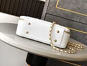 Chanel 25C Bag White Caviar Gold 18.5x13x7cm - 5