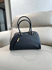 Burberry Small Shield Twin Bowling Bag Black 32x12.5x19.5cm - 5