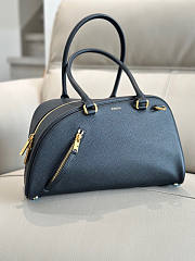Burberry Small Shield Twin Bowling Bag Black 32x12.5x19.5cm - 3