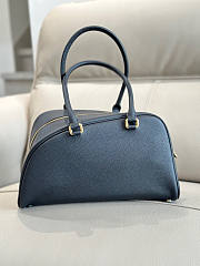 Burberry Small Shield Twin Bowling Bag Black 32x12.5x19.5cm - 2