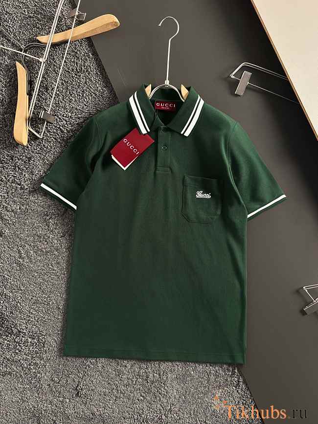 Gucci Polo Shirt Green - 1