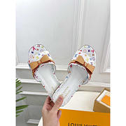 Louis Vuitton LV x TM 6AM Flat White Mule - 3