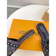 Louis Vuitton LV x TM 6AM Flat Black Mule - 3