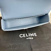 Celine Chain Shoulder Bag Triomphe Blue 20.5x10.5x4cm - 3