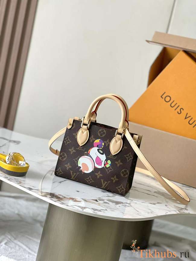 Louis Vuitton LV x TM Onthego BB Bag Panda Murakami 25x11x19cm - 1