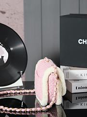 Chanel 24N Bag Pink Suede Gold 20x17x10cm - 5