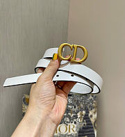 Gucci White Belt 2cm - 1